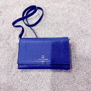 Royal blue clutch Kate spade